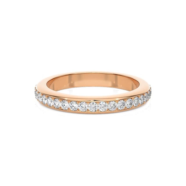 0.55 carat lab grown diamond eternity ring (full set) in red gold