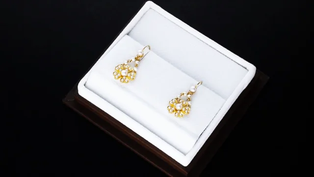 9ct Yellow Gold Petal Drop Pearl Earrings - Walker & Hall