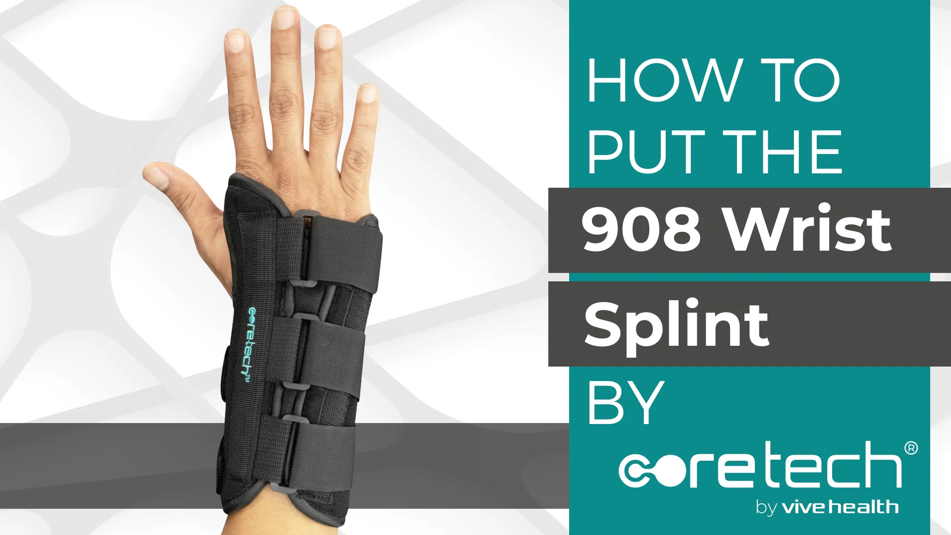 How to Put on 908 wrist splint on Vimeo