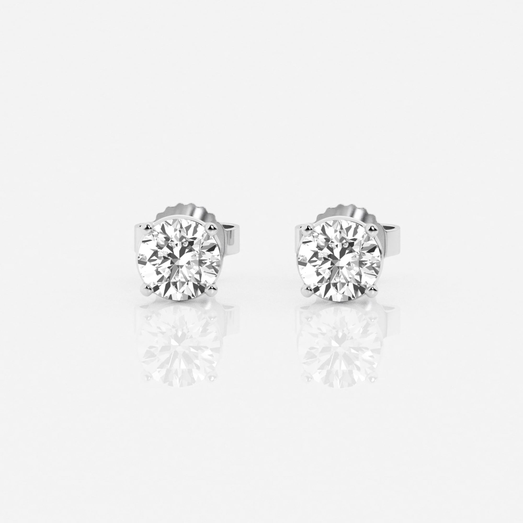 product video for 1 ctw Round Near-Colorless (H-I) Lab Grown Diamond Stud Earrings