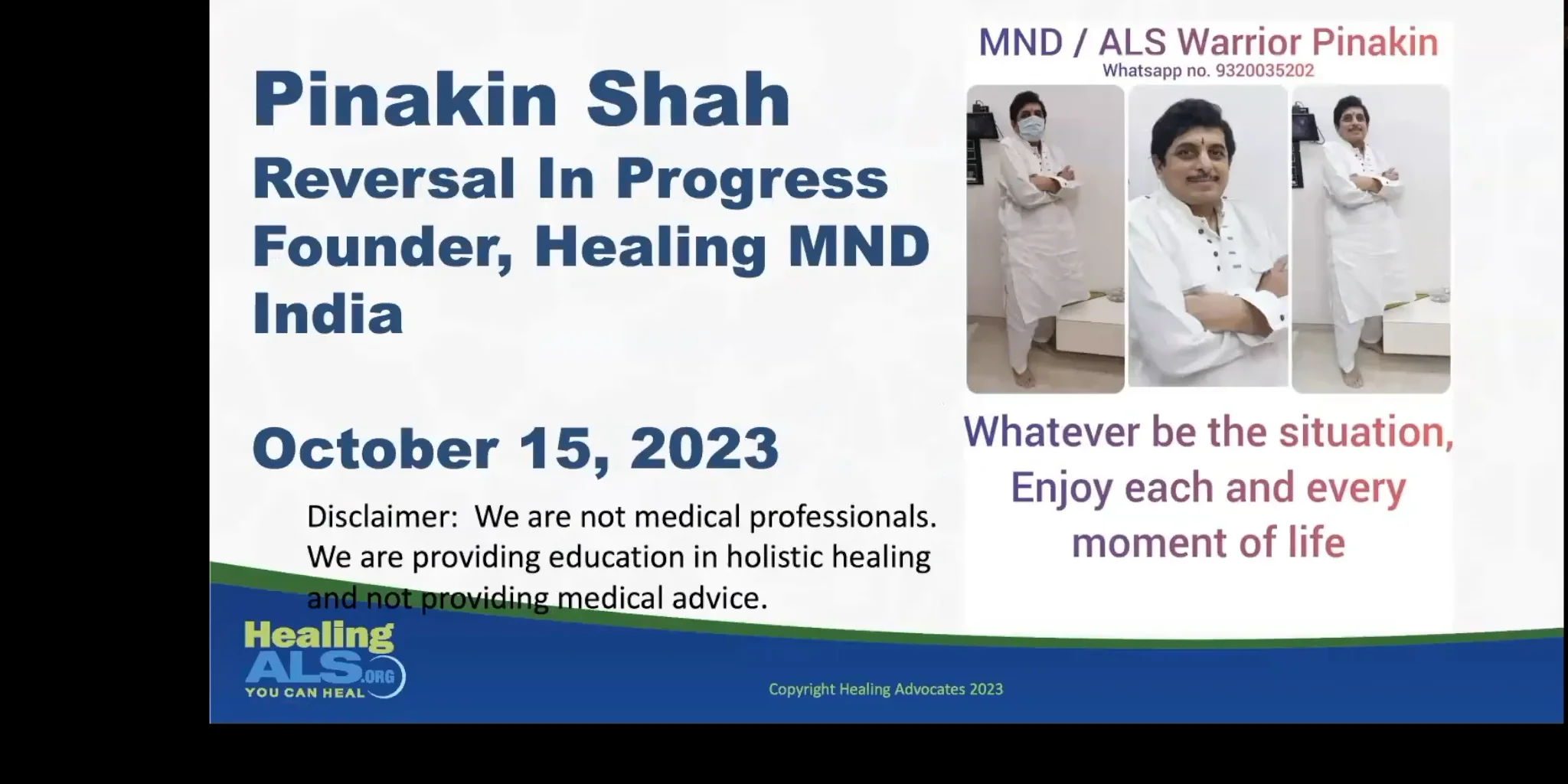 10.15.23 Pinakin ALS Reversal In Progress on Vimeo