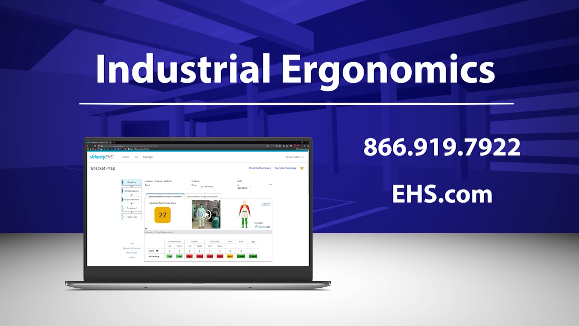 Industrial Ergonomics Software Demo Video Thumbnail