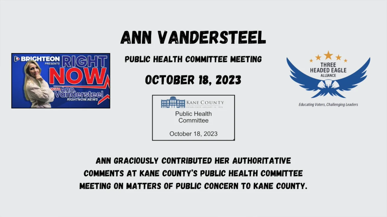 Vandersteel Full Comments Public Health Committee - Oct 18, 2023