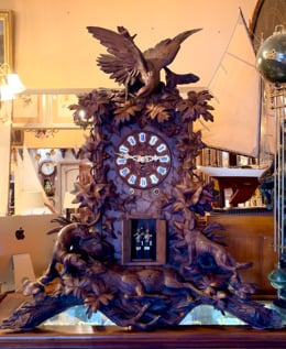 Monumental German Trumpeter Clock by Emilian Wehrle of Furtwangen