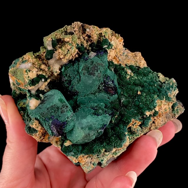 Malachite pseudomorph after Azurite