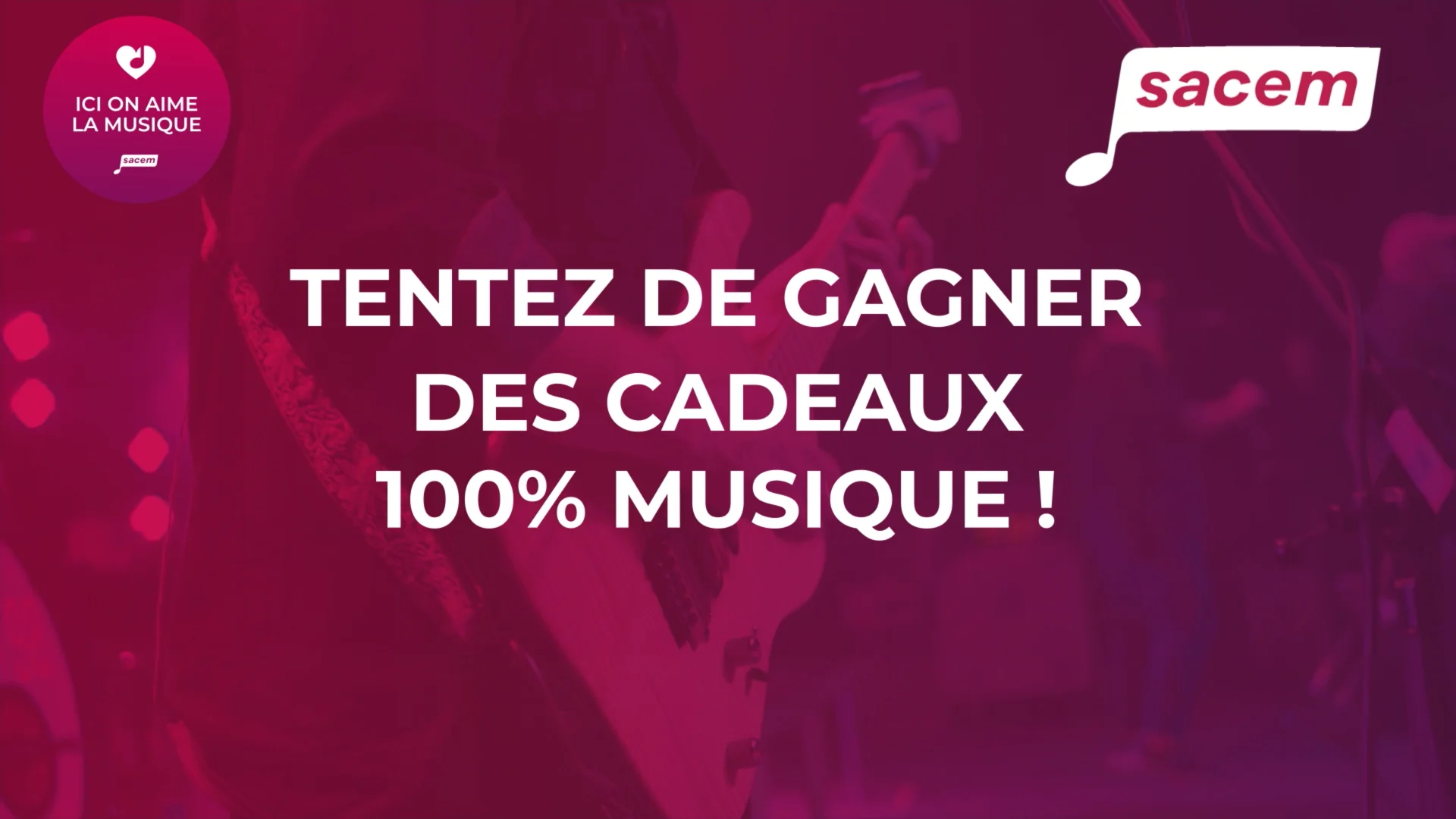 SACEM - Ici on aime la musique on Vimeo