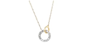 10 ct. t.w. Diamond Interlocking-Circle Necklace in 14kt Yellow Gold