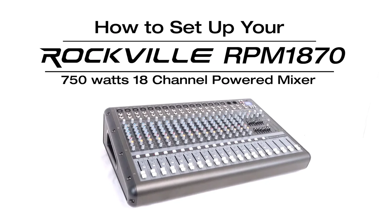 RPM1870: How To Set Up & Use – Rockville Audio
