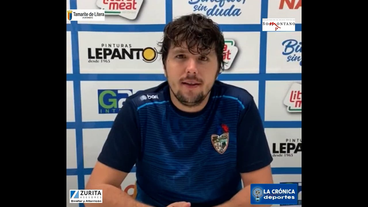 LA PREVIA / CF Épila - CD Binéfar / LUIS ARCAS (Entrenador Binéfar) Jor. 7 - Tercera Rfef / Fuente: Facebook CD Binéfar