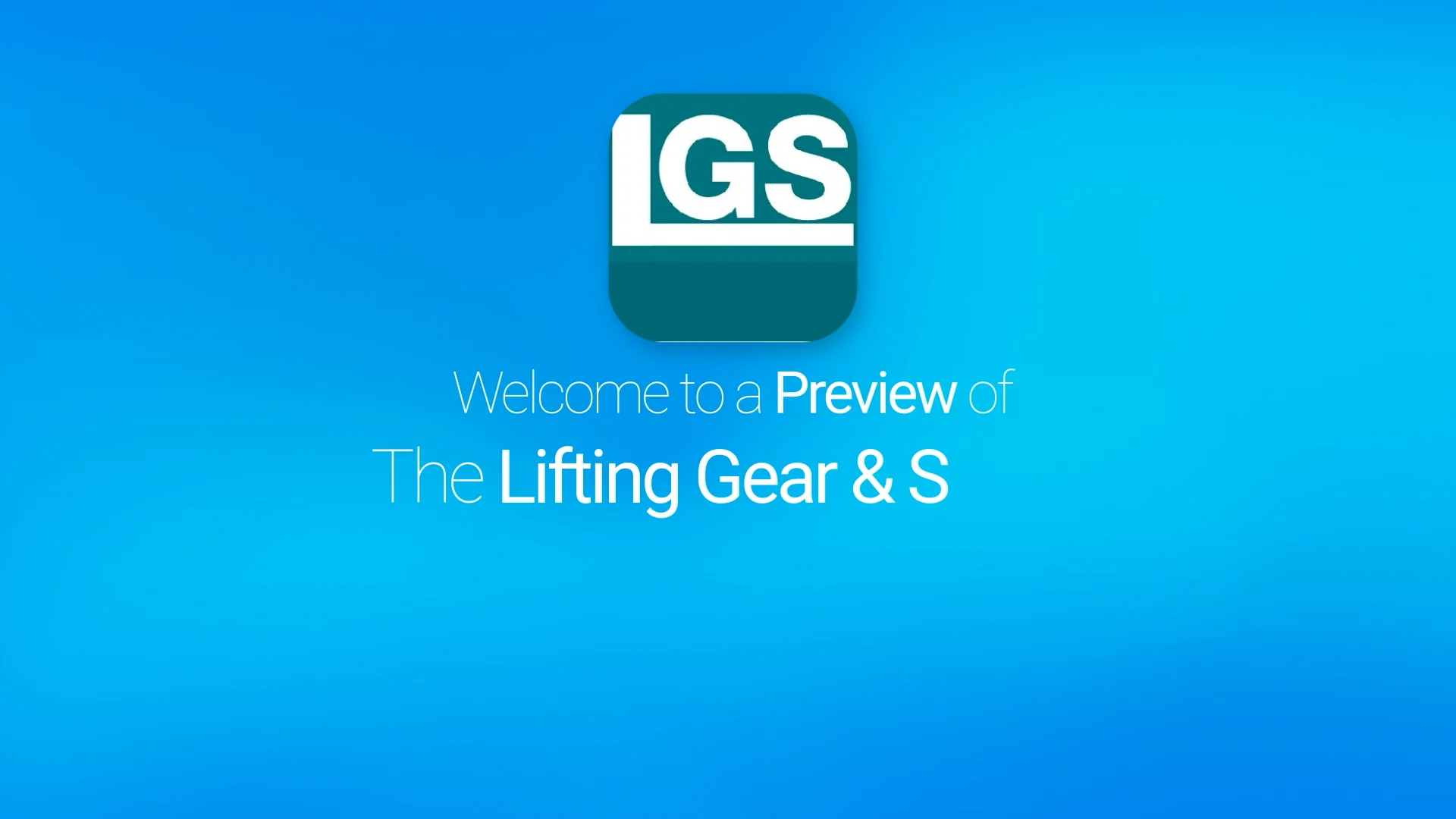 Lifting Gear and Safety Mobile App Preview LIF888W on Vimeo