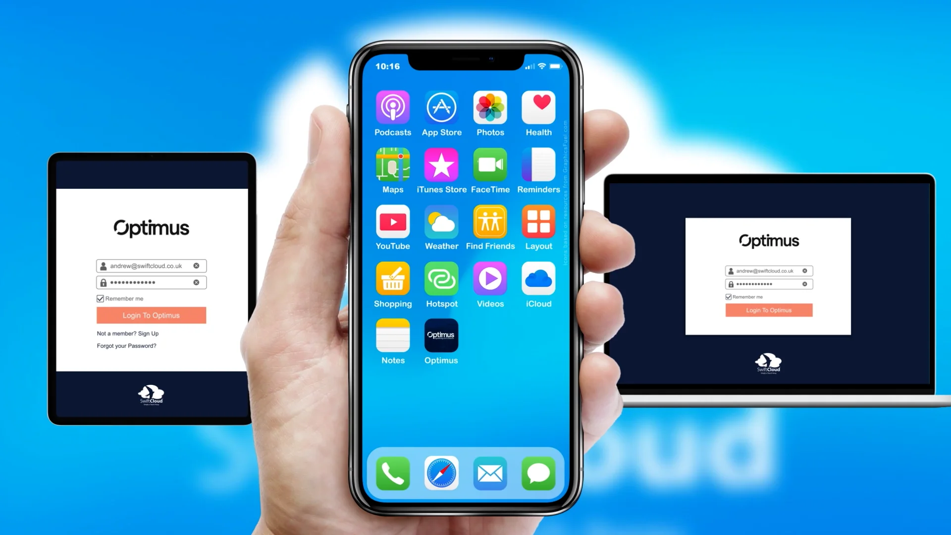 Optimus - Mobile App Preview - OPT371W on Vimeo