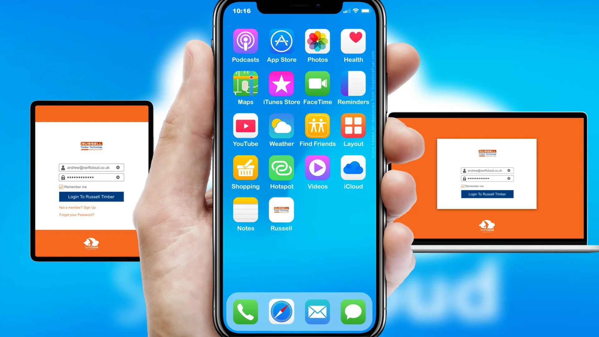 Russell Timber Technology - Mobile App Preview - RUS879W on Vimeo
