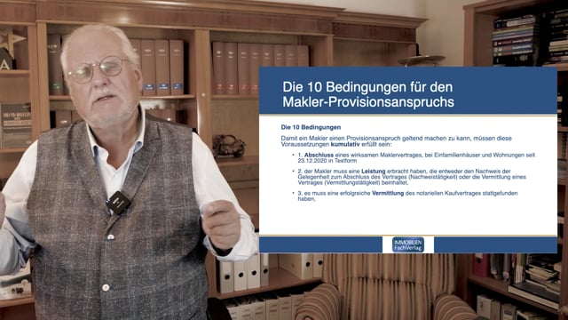 Voraussetzungen für den Makler-Provisionsanspruch