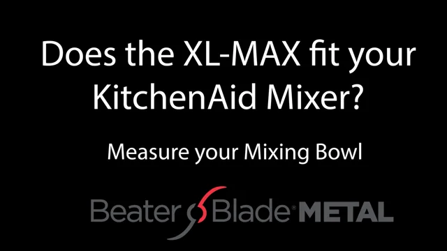  New Metro Design 6L-M Beater Blade METAL, Compatible with  KitchenAid 6, 7 and 8 Quart Bowl-Lift Stand Mixers, Black : Everything Else