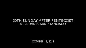 20th Sunday After Pentecost