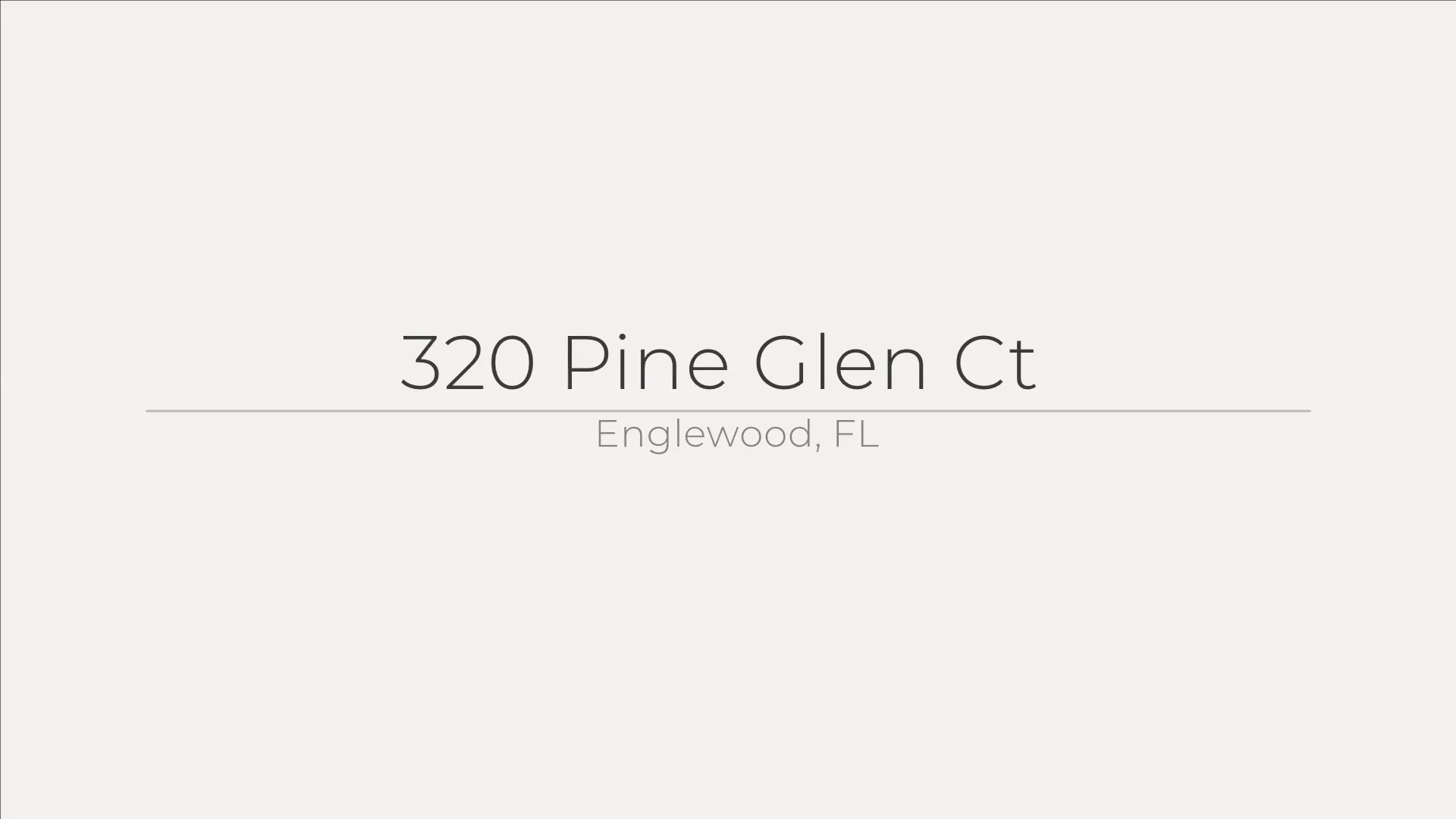 320 Pine Glen Ct, Englewood, FL on Vimeo