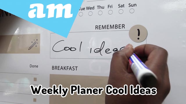 Cool Ideas of Weekly Planer by Utilize Large Format Printer and Laminator