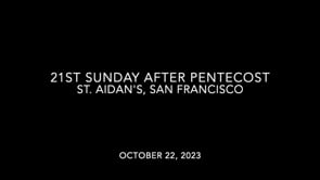 21st Sunday After Pentecost