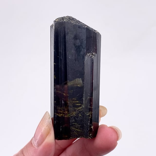 Epidote (gemmy twinned crystal)