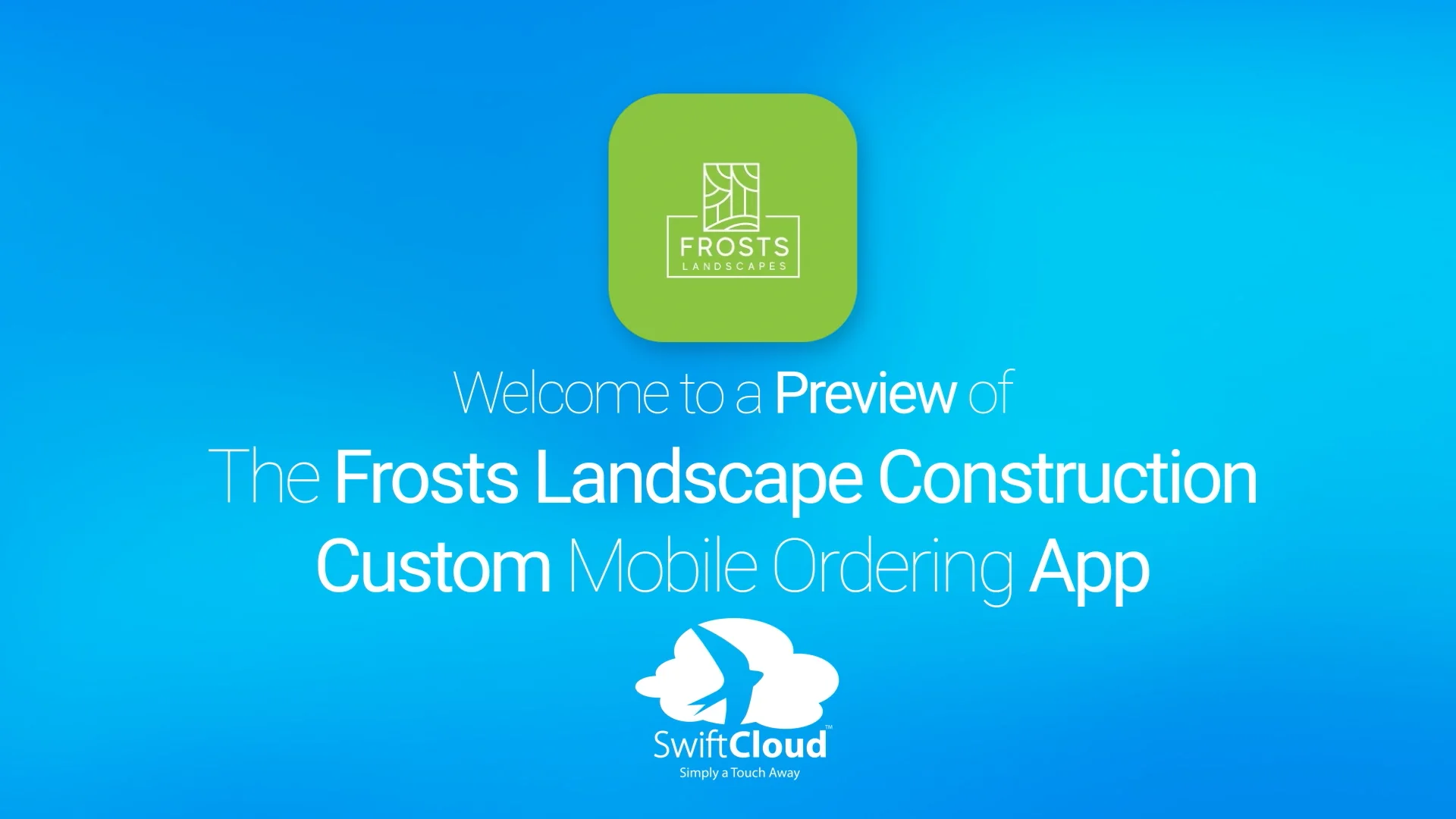 Frosts Landscape Construction Mobile App Preview FRO400W on Vimeo