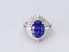 Oval Tanzanite &amp; Diamond Ring in 18K White Gold &#40;1 ct. tw.&#41;