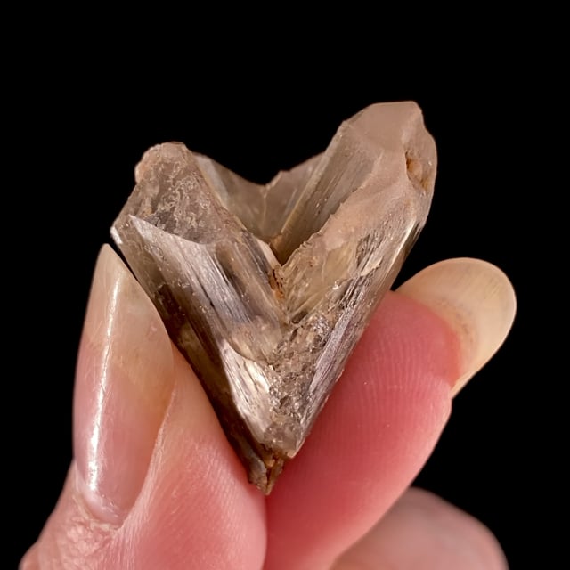 Cerussite (smoky colored twin)