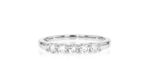 50 ct. t.w. Lab-Grown Diamond Five-Stone Ring in Sterling Silver