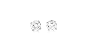 33 ct. t.w. Lab-Grown Diamond Stud Earrings in Sterling Silver