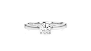 50 Carat Lab-Grown Diamond Solitaire Ring in Sterling Silver