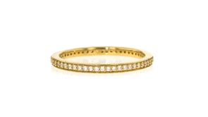 25 ct. t.w. Lab-Grown Diamond Eternity Band in 18kt Gold Over Sterling