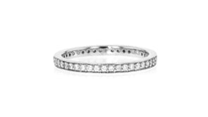 33 ct. t.w. Lab-Grown Diamond Eternity Band in Sterling Silver