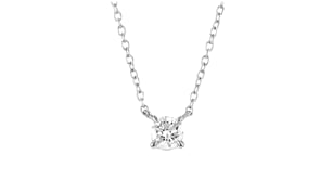 25 Carat Lab-Grown Diamond Solitaire Necklace in Sterling Silver