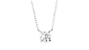 50 Carat Lab-Grown Diamond Solitaire Necklace in Sterling Silver