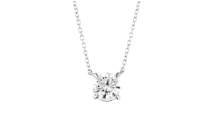 1.00 Carat Lab-Grown Diamond Solitaire Necklace in Sterling Silver