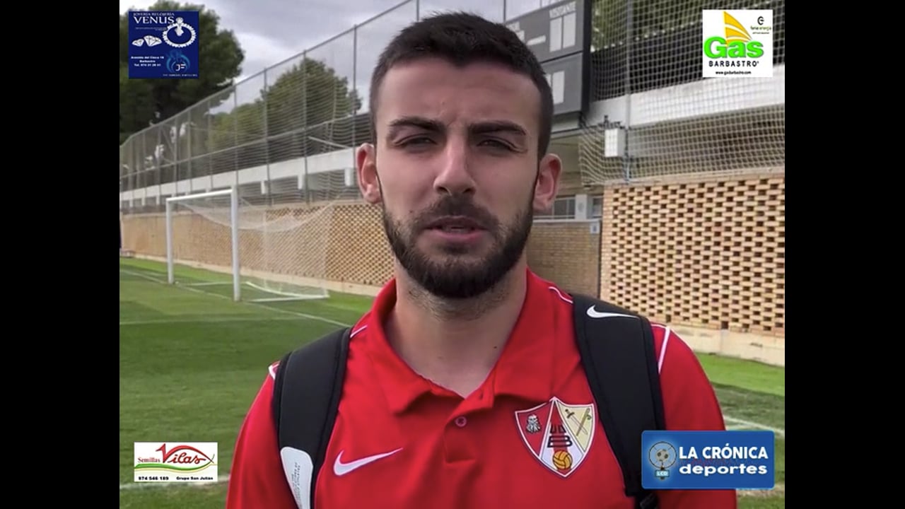 CRESPO (Jugador Barbastro) Deportivo Aragón 0-2 UD Barbastro / Jor. 8 - Segunda Rfef / Fuente: Facebook UD Barbastro