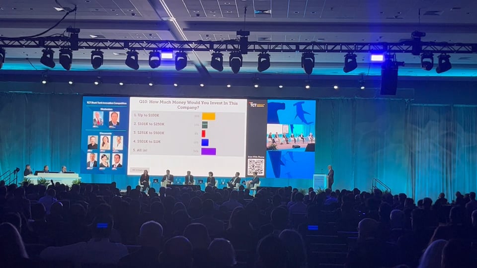 RCE presents late breaking findings at 2023 TCT Shark Tank