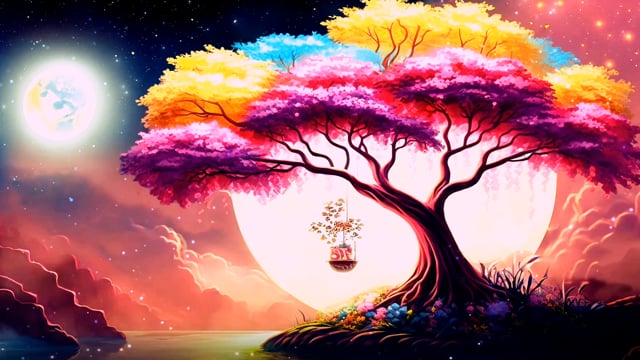 Animated Colorful Trees, 3D, Animated. Free Stock Video - Pixabay