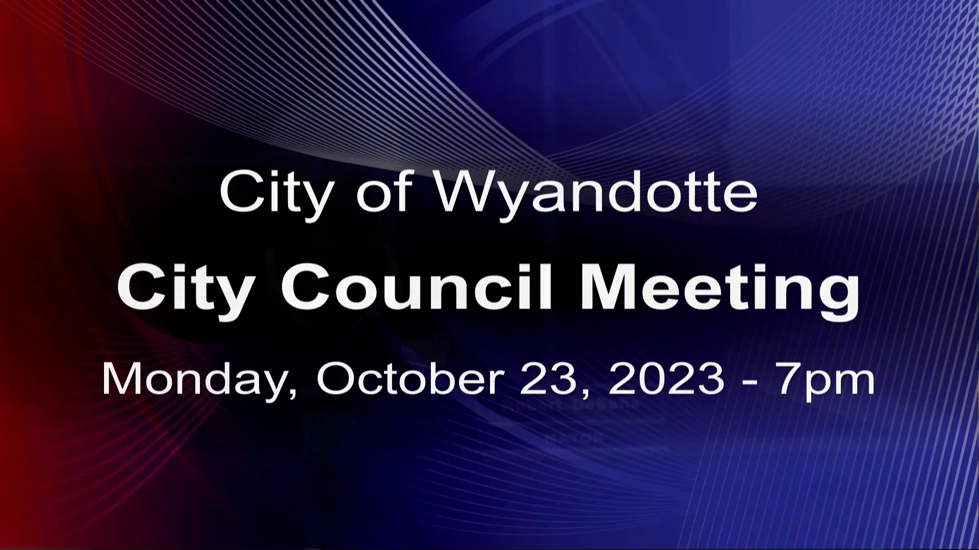 Wyandotte City Council Meeting 10/23/23 on Vimeo