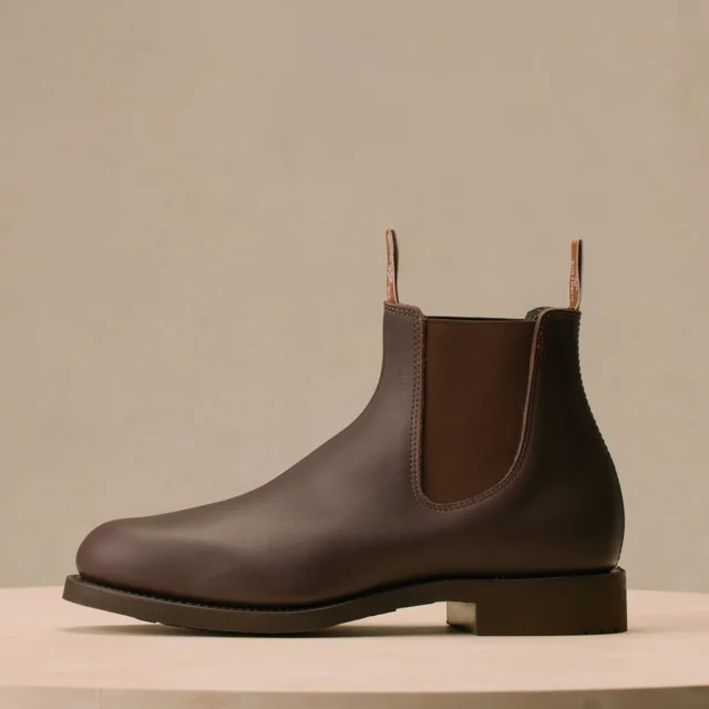 R.M.Williams Gardener Whole-Cut Leather Chelsea Boots Brown
