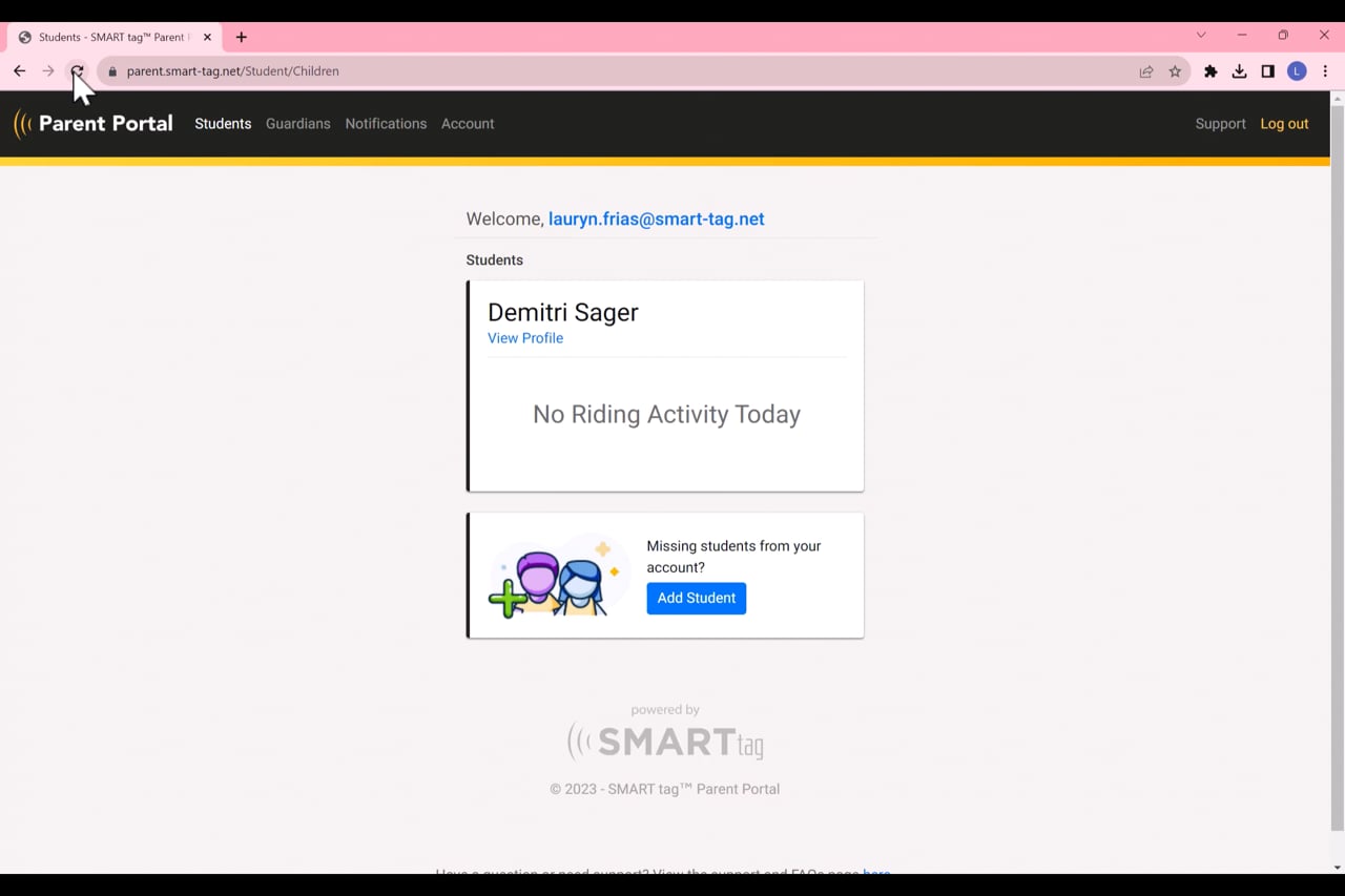 Live Map in the Parent Portal