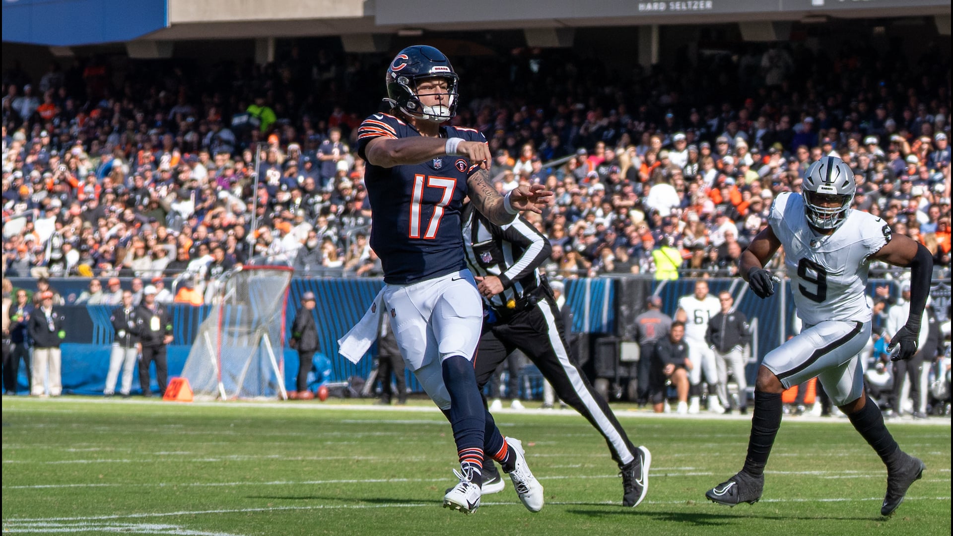 Bears Offensive Huddle Orange Uniforms - Marquee Sports Network