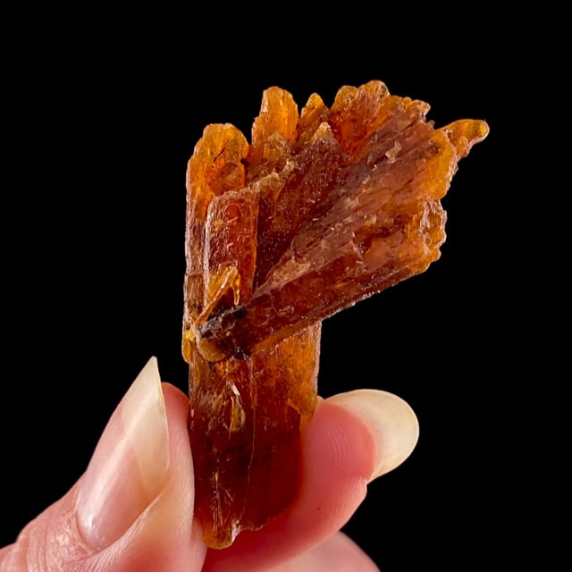 Kyanite (twin) (rare orange color)