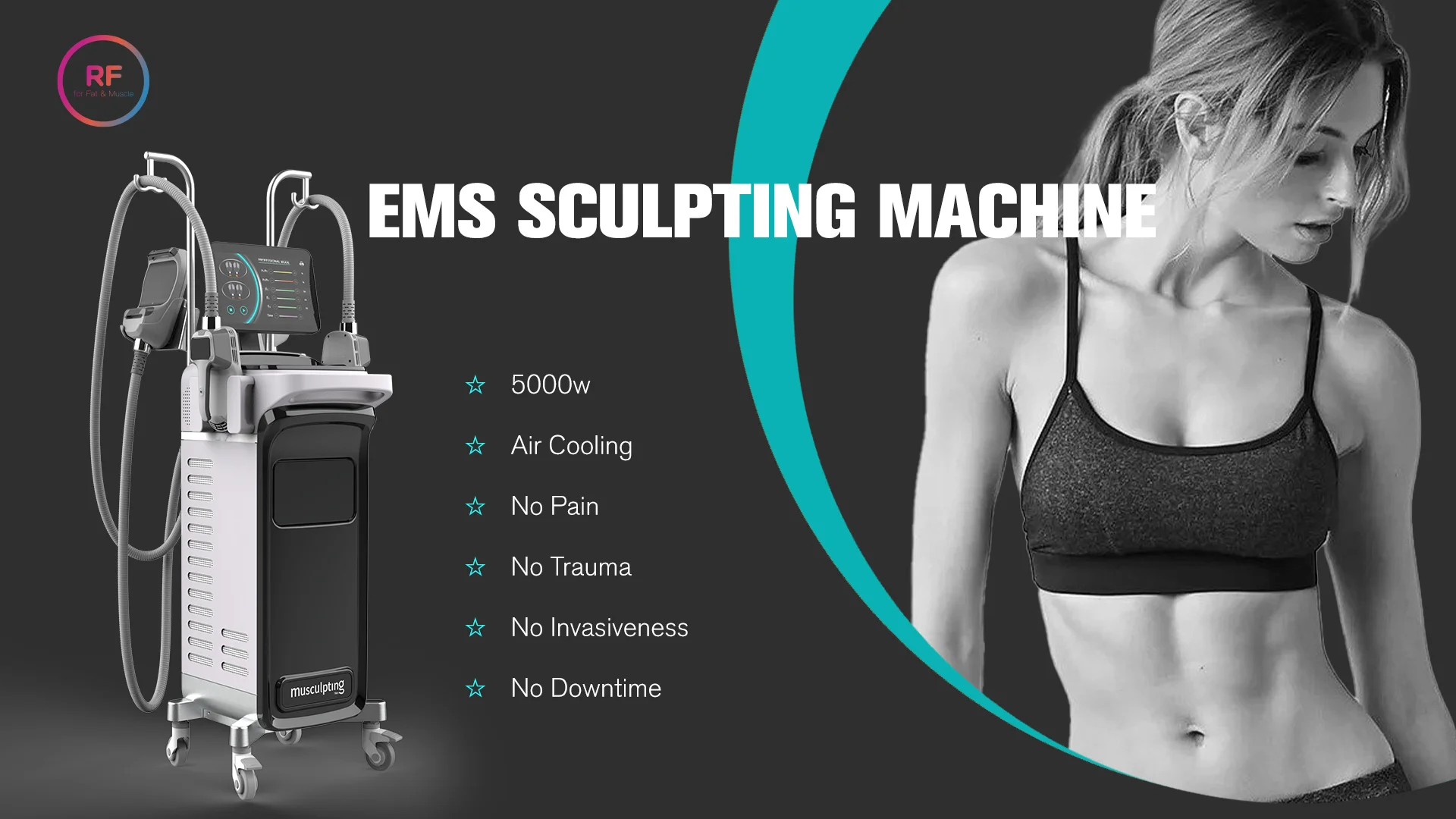 EMS+RFスカルプティングマシン｜emsculptマシン｜emsculpt - NUBWAY