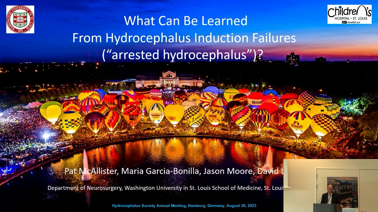 S8. Maria Garcia Bonilla - What can be learned from hydrocephalus induction failures