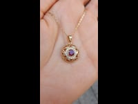 1982721 Natural Ruby Halo Pendant