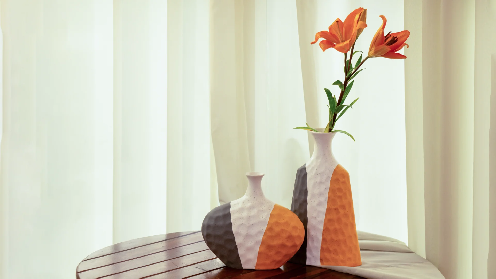 Slate & Sunshine Ceramic Flower Vase Set - Glimpse Homes