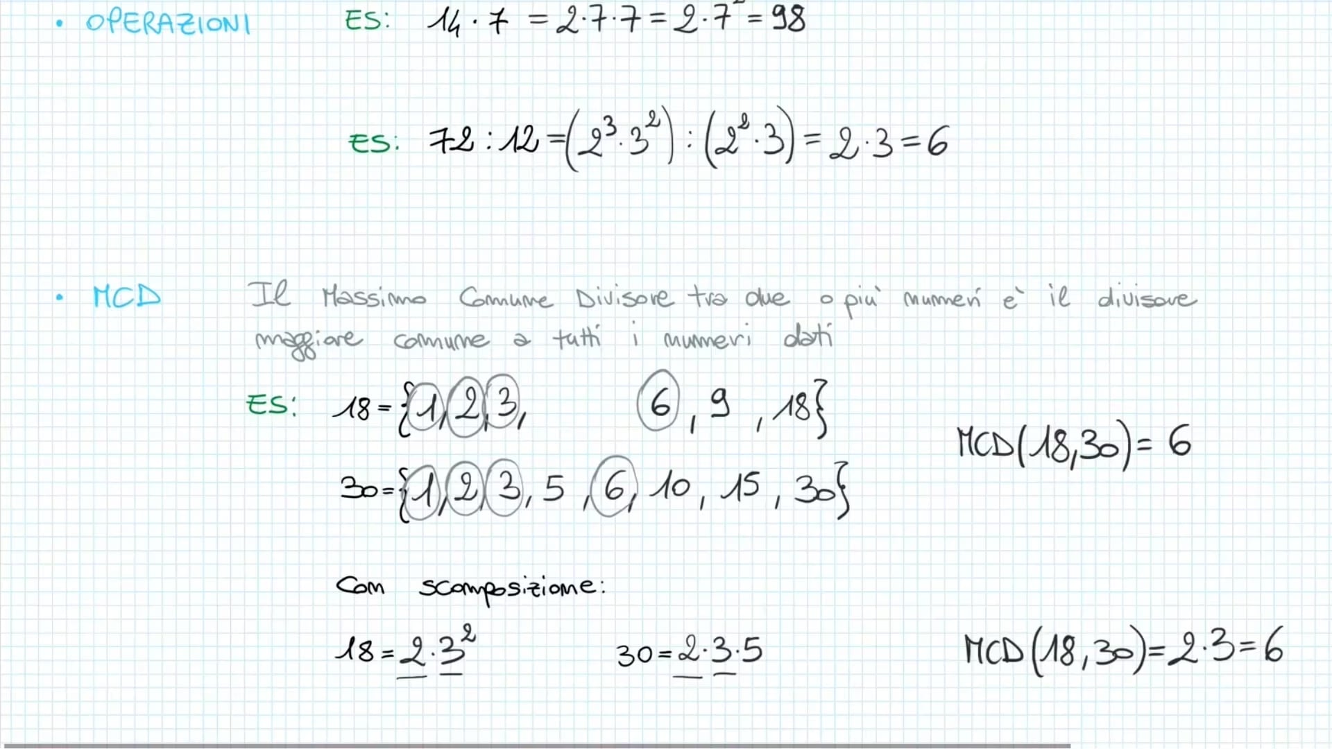 mcm di 4 numeri