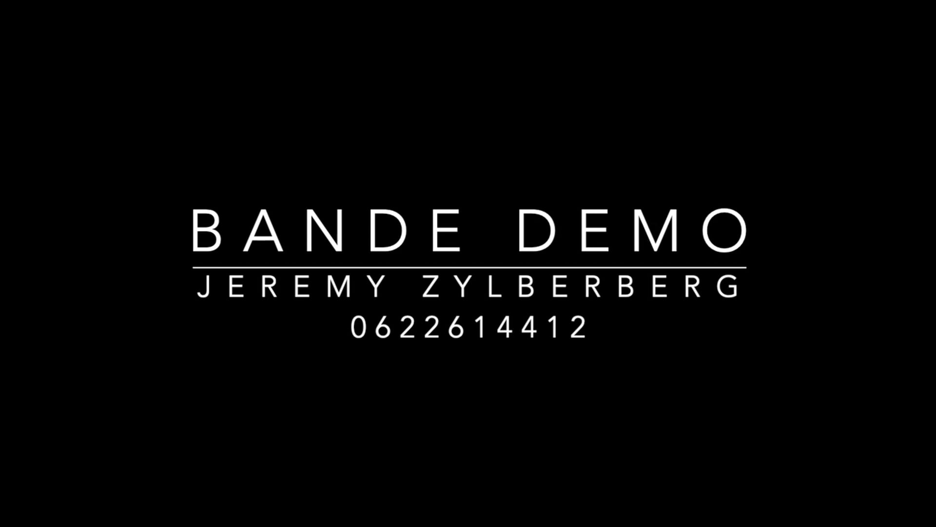 Vidéo BANDE DEMO LIVE JEREMY ZYLBERBERG 0622614412