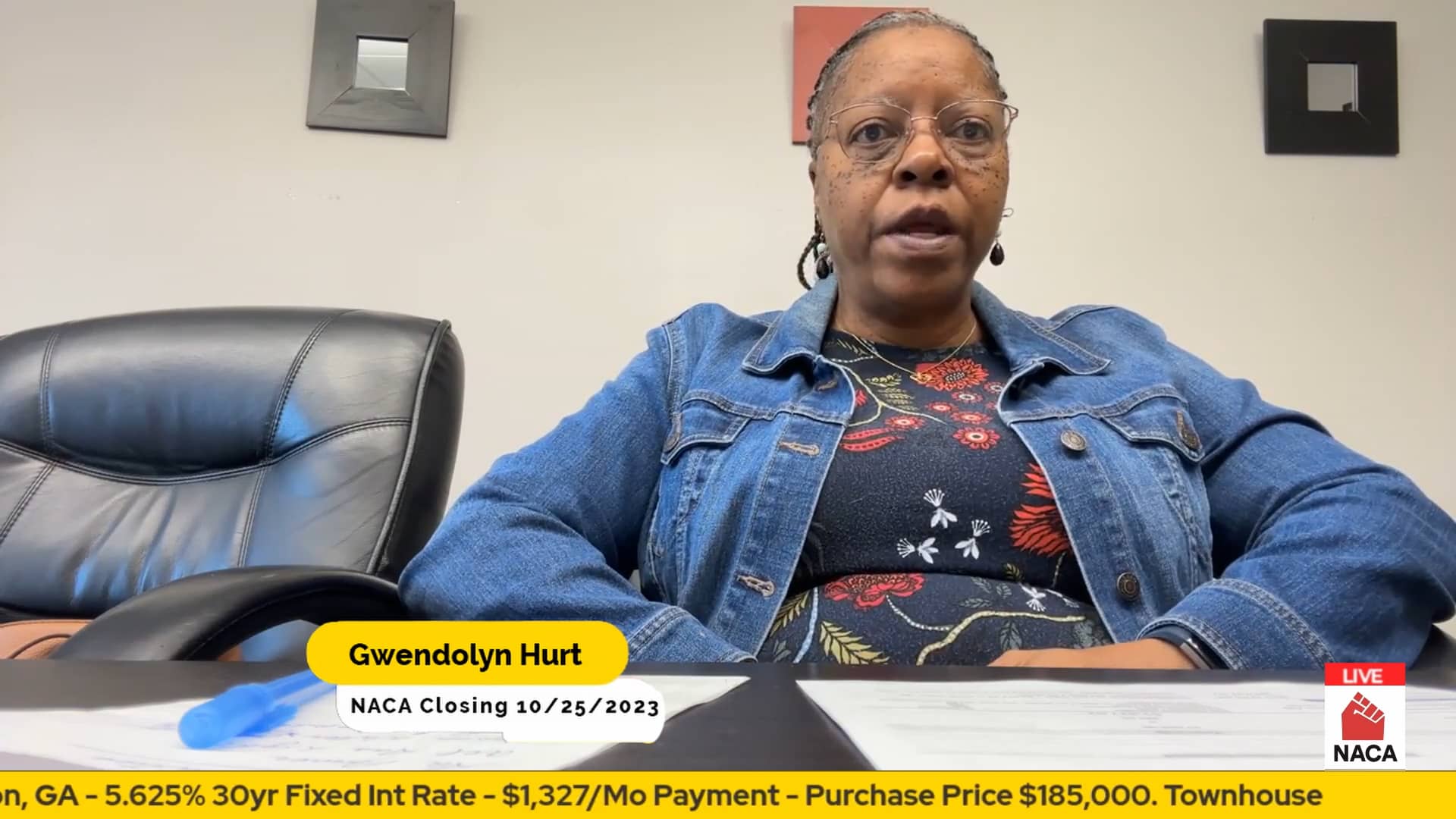 October 25th, 2023, NACA Live Closing Gwendolyn Hurt. Macon, GA on Vimeo