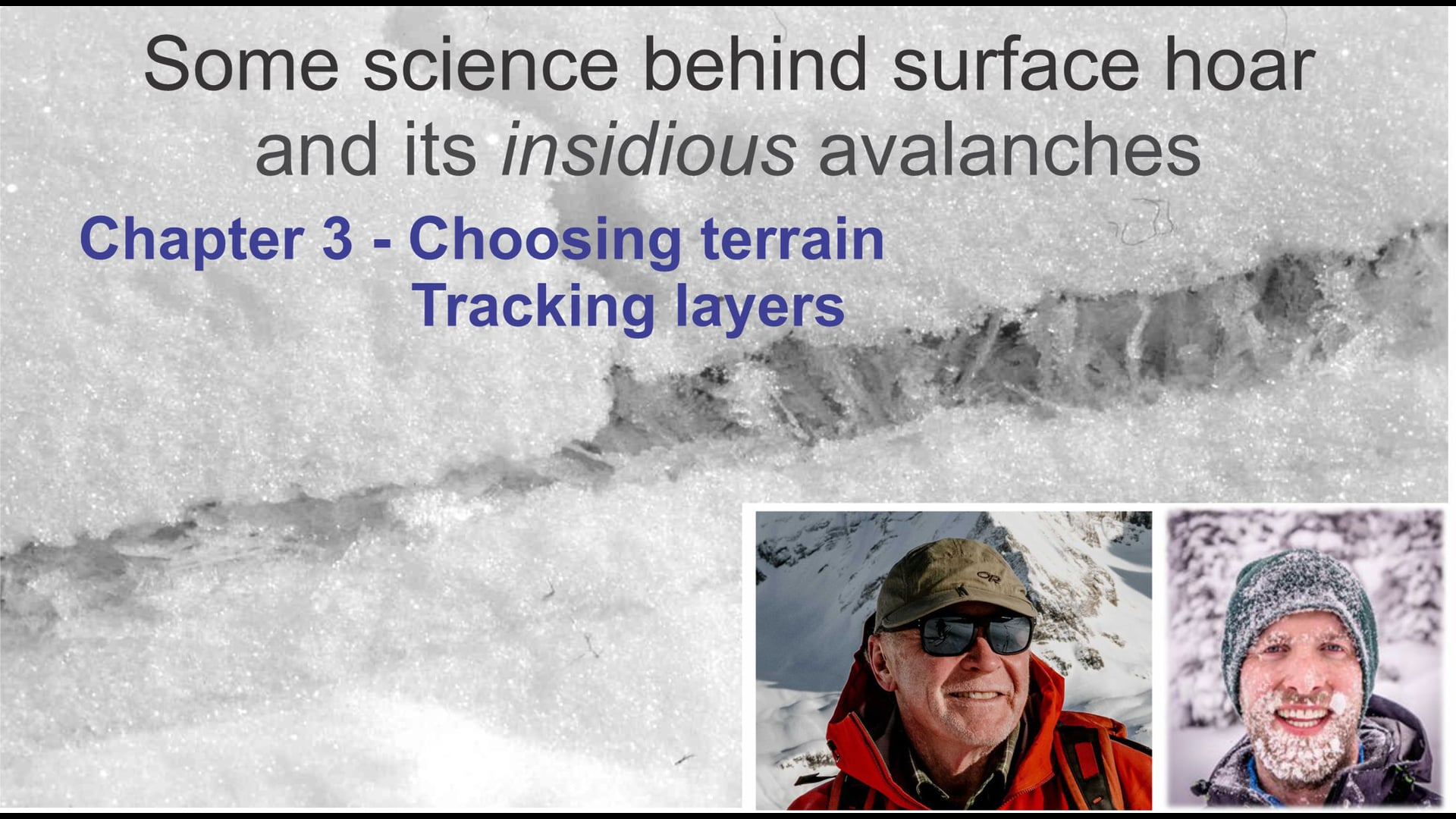 Some science behind surface hoar - Chapter 3